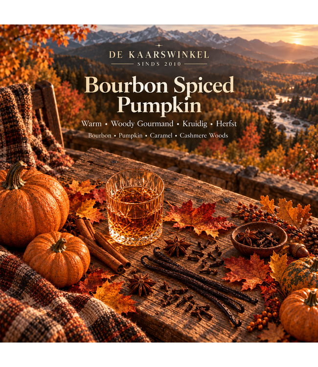 Bourbon Spiced Pumpkin Geurolie – Bourbon, Pompoen, Karamel & Cashmere