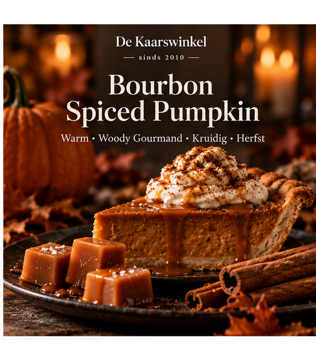 Bourbon Spiced Pumpkin Geurolie – Bourbon, Pompoen, Karamel & Cashmere