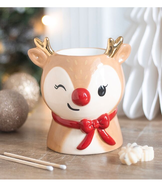 Geurbrander Keramiek Ruby The Reindeer Wax Burner