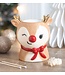 Geurbrander Keramiek Ruby The Reindeer Wax Burner