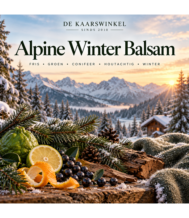 Alpine Winter Balsam Christmas Geurolie – Bergamot, Dennennaald, Ceder & Cashmere Musk