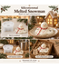 Siliconenmal kaarsenmal Melted Snowman 85x 42 mm