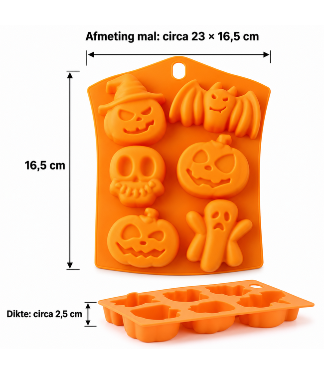 Siliconenmal voor Waxmelts – Halloween - Zelf waxmelts maken