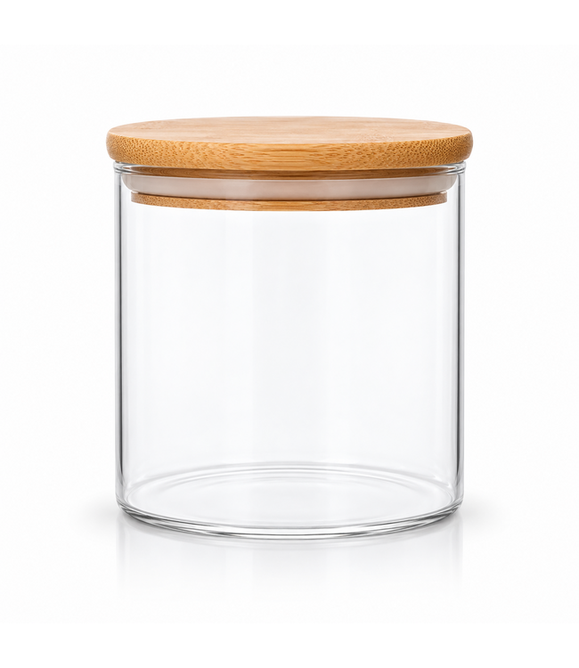 Kaarsenglas 300 ml met Deksel – Transparant Borosilicaatglas voor Zelf Kaarsen Maken