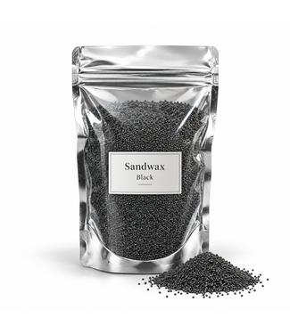 Sandwax Black – Kaarsenzand 500 gram inclusief 10 lontjes