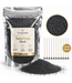 Sandwax Black 500 gram – Natuurlijk Kaarsenzand voor Zelf Kaarsen Maken inclusief 10 Lontjes van 100 mm
