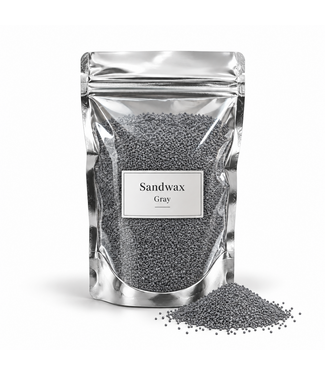 Sandwax Grey – Kaarsenzand 500 gram inclusief 10 lontjes