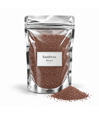 Sandwax Brown – Kaarsenzand 500 gram inclusief 10 lontjes