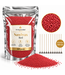 Sandwax Red 500 gram – Natuurlijk Kaarsenzand voor Zelf Kaarsen Maken inclusief 10 Lontjes van 100 mm
