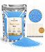 Sandwax Blue 500 gram – Natuurlijk Kaarsenzand voor Zelf Kaarsen Maken inclusief 10 Lontjes van 100 mm