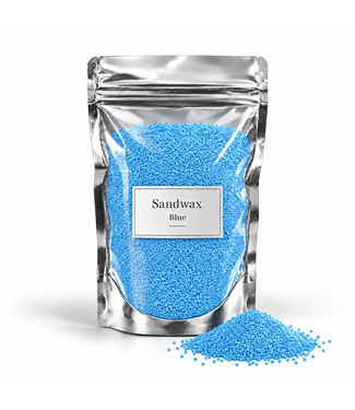 Sandwax Blue – Kaarsenzand 500 gram inclusief 10 lontjes