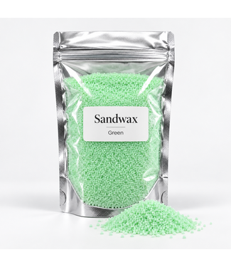 Sandwax Green – Kaarsenzand 500 gram inclusief 10 lontjes