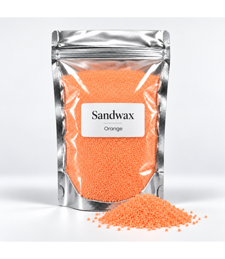 Sandwax Orange – Kaarsenzand 500 gram inclusief 10 lontjes