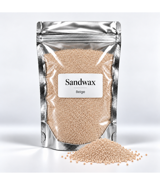 Sandwax Beige – Kaarsenzand 500 gram inclusief 10 lontjes