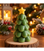 Siliconen kaarsenmal Christmas Tree With Star 100x80 mm