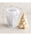 Siliconen kaarsenmal Christmas Tree With Star 100x80 mm