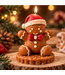 Siliconenmal Gingerbreadman 3D – Peperkoekmannetje met Kerstmuts