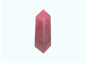 Kaars Obelisk Rustique Rood 6,8x6,8x25 cm