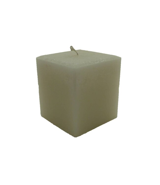 Grote vierkante kaars in de kleur Wit