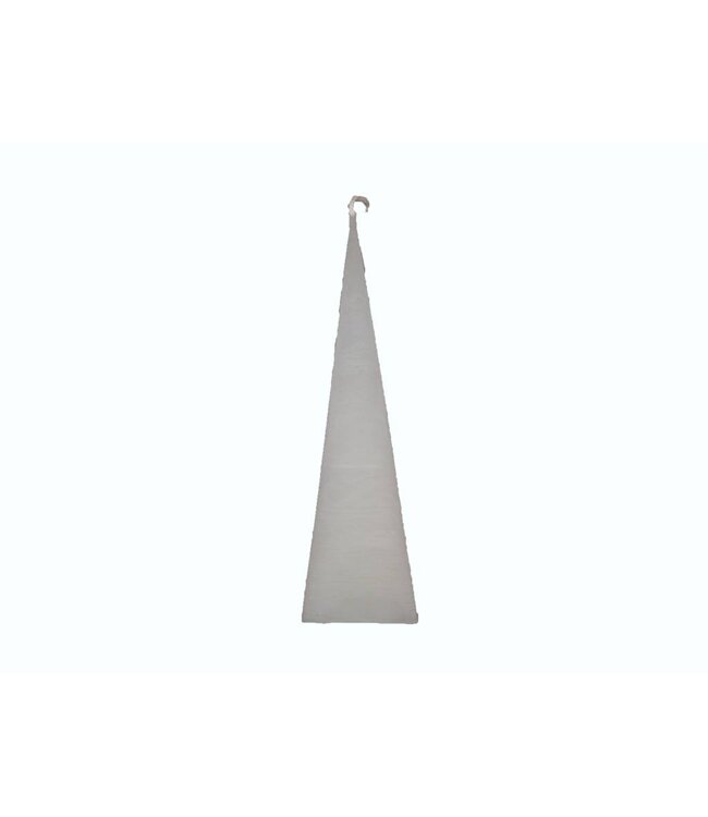 Piramide Kaars Wit Rustiek 6x6x23 cm