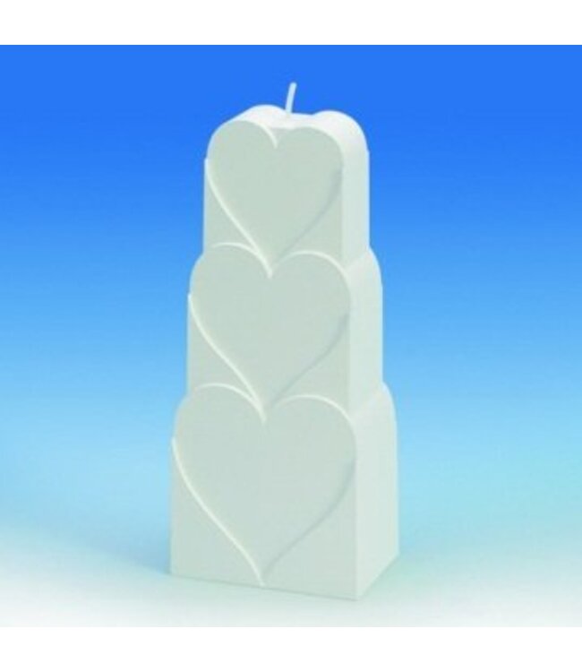 Kaarsenmal Hartmotief 77x51x181 mm - Kaarsen gietmal