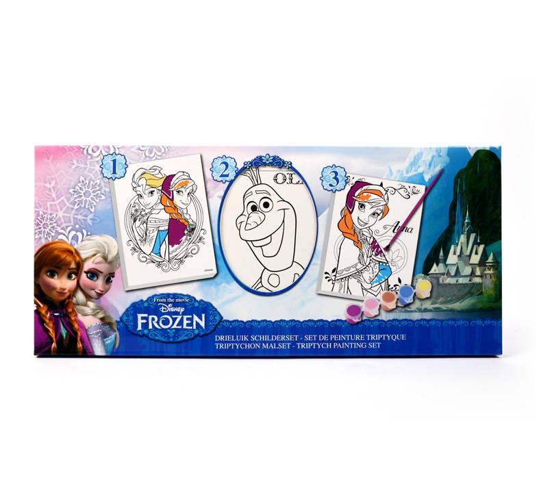 Disney Disney Frozen drieluik schilderset 12st.