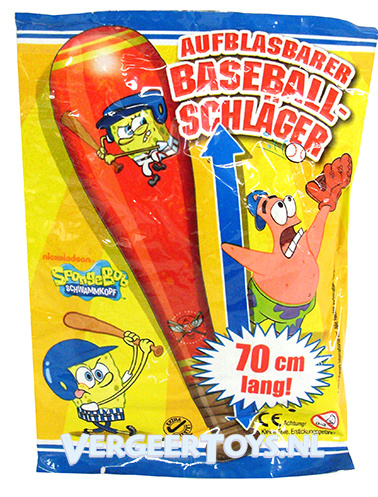 Nickelodeon Spongebob 70cm opblaasbare honkbal knuppel 12st.