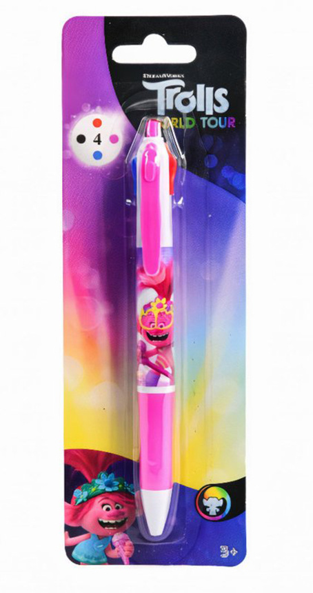 Dreamworks Dreamworks Trolls II 4-kleurenpen 12st.
