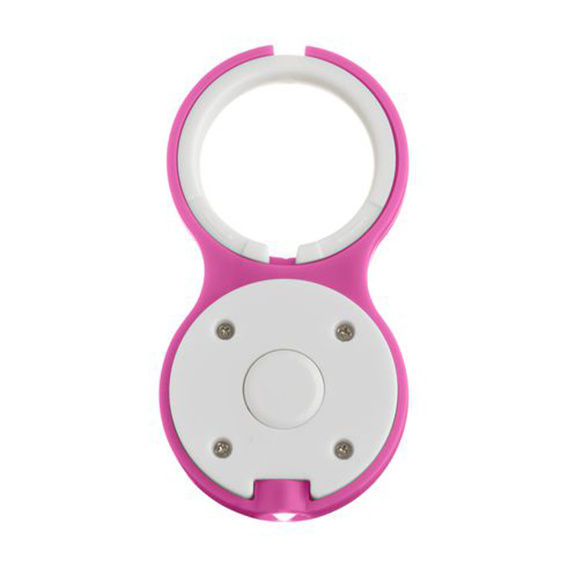 Sleutelhanger roze met LED 50st.