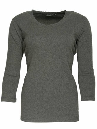 Gabriella K. Effen shirt grijs Gabriella K. Effen shirt grijs
