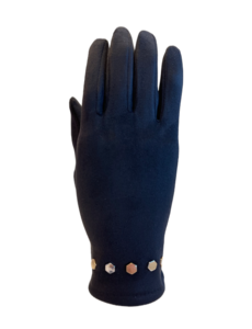 Paradise (3M) Dames handschoen suedine met studs zwart