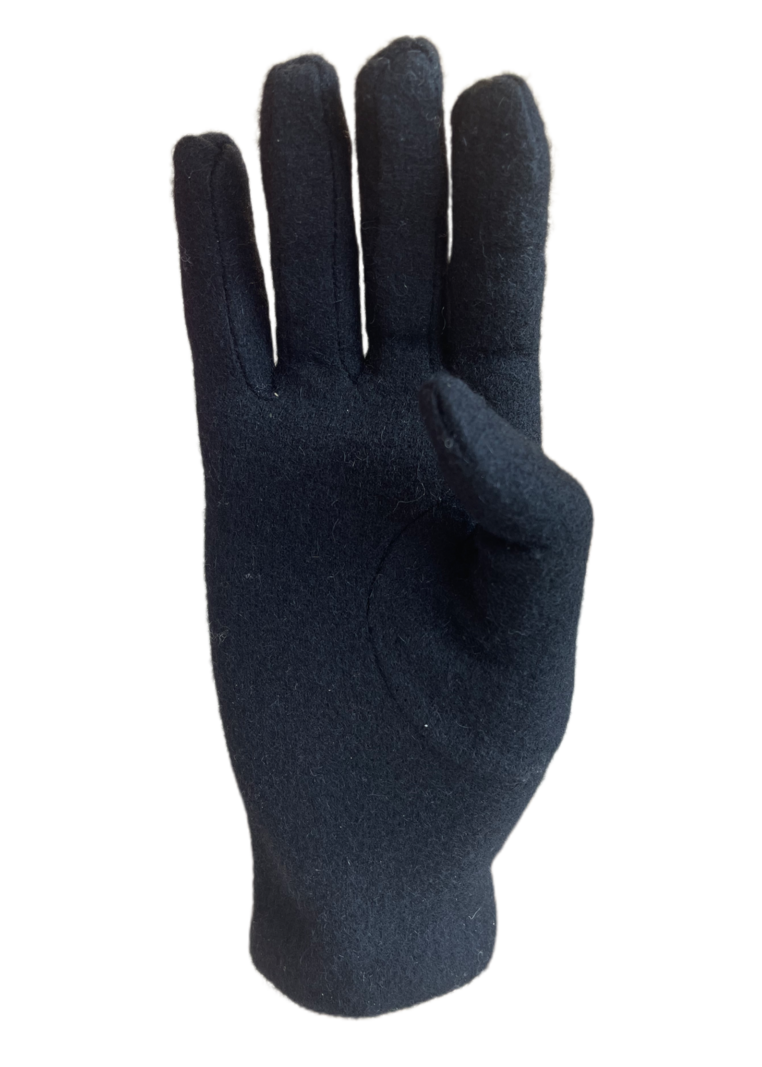 Paradise Dames handschoen 80% wol met glitters zwart
