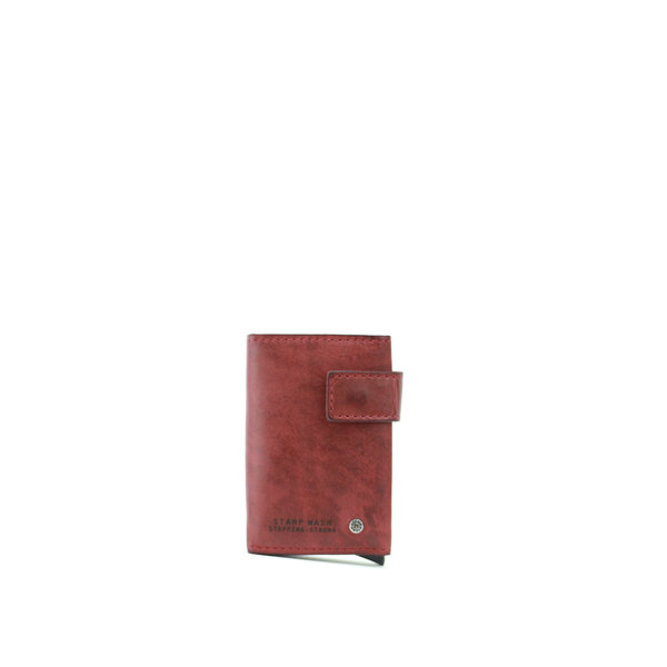 Stampbag Stampbag Atlas pasjeshouder (figuretta) gewassen leer rood