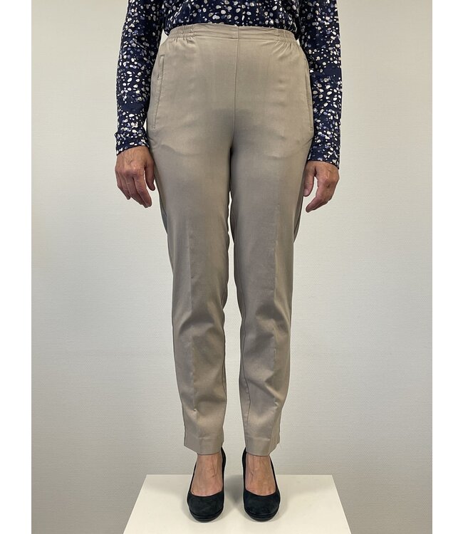 stretch broek dames travel- stof met elastische tailleband - Alica