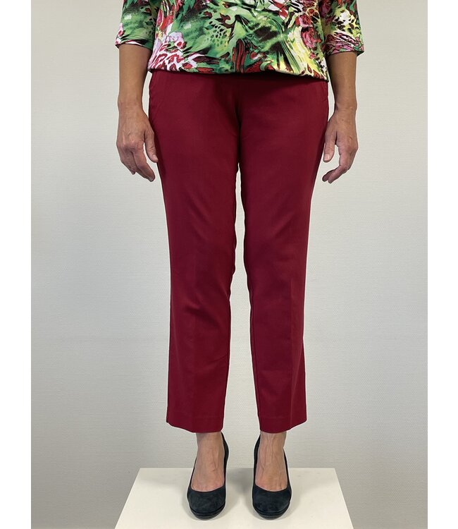 stretch broek dames travel- stof met elastische tailleband - Alica