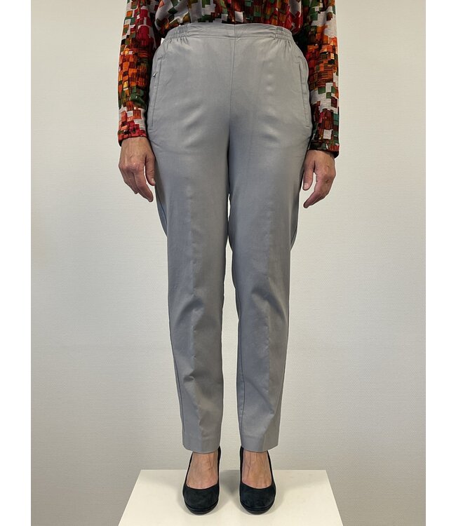 stretch broek dames travel- stof met elastische tailleband - Alica