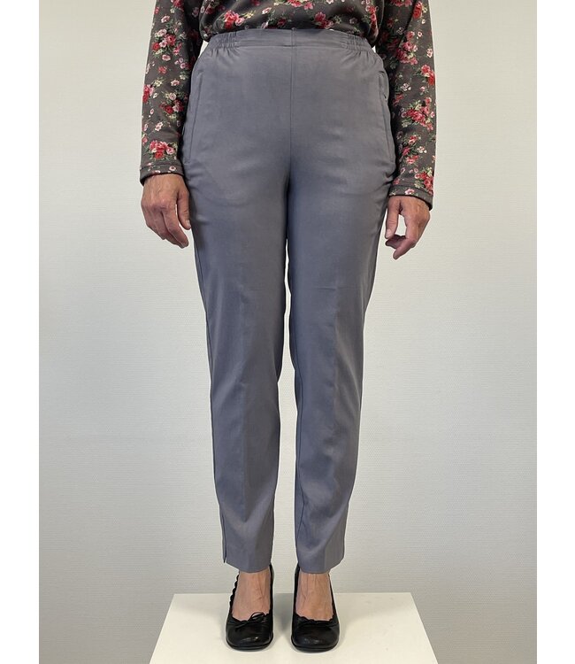 stretch broek dames travel- stof met elastische tailleband - Alica