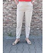 Stretch broek dames knopen met elastische tailleband