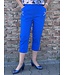 Dames stretch broek 7/8 met knopen en elastische taille voor senioren - CherryBerry