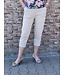 Dames stretch broek 7/8 met knopen en elastische taille voor senioren - CherryBerry