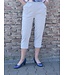 Dames stretch broek 7/8 met knopen en elastische taille voor senioren - CherryBerry