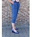 comfort spijkerbroek dames 7/8 met elastische tailleband - NewFashion