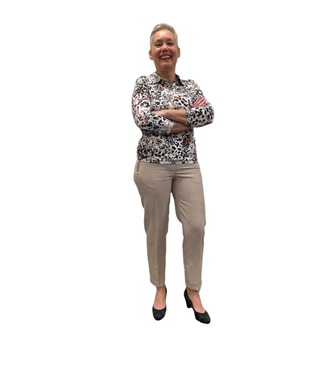 Dames pantalon klassiek met elastische taille voor senioren (terlenka) - Alica