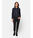 suedine- look jasje kort marine