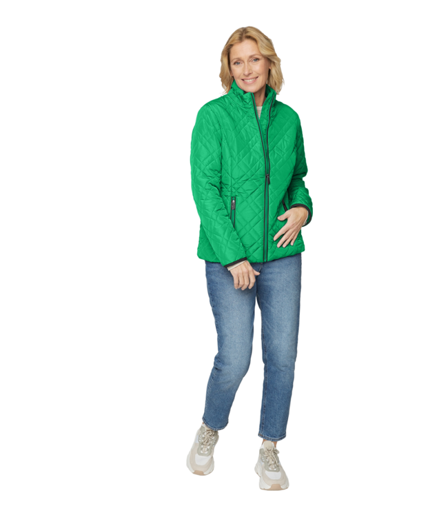 zomer jas doorgestikt green