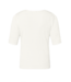 pullover zigzag v-hals k/m offwhite
