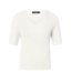 pullover zigzag v-hals k/m offwhite