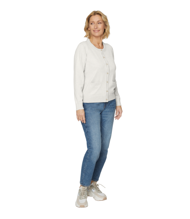 dames vest met knopen offwhite Brandtex