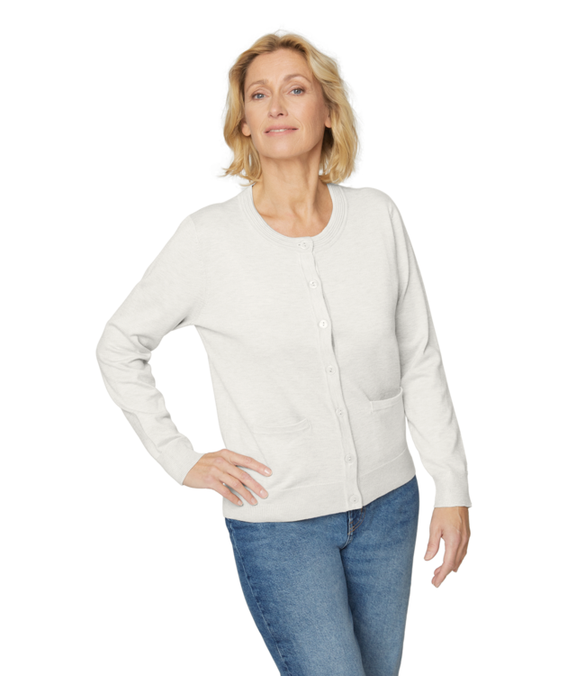 dames vest met knopen offwhite Brandtex