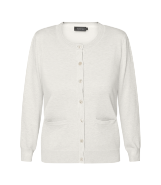 Brandtex. dames vest met knopen offwhite Brandtex